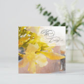 *~* UAWG Pfirsichfarben Floral AR15 QR WEDDING Einladung (Stehend Vorderseite)