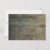 UAWG Pink Hydrangea Spitzen Dunkelholz-Blüte RSVP Karte (Rückseite)