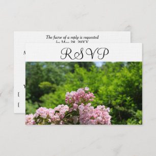 UAWG Pink Mountain Laurel Blume RSVP Karte