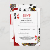 UAWG Poker Night RSVP Karte (Vorne/Hinten)
