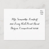 UAWG Polka Dot Mint Green & White Wedding - Menü Einladungspostkarte (Rückseite)