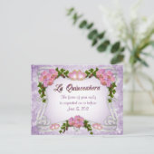 UAWG Postcard Qiuneanera Einladungspostkarte (Stehend Vorderseite)