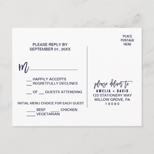 UAwg Postkarte des Blumenmenüs im Herbst (Rückseite)