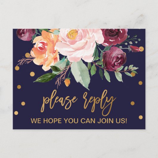 UAwg Postkarte des Blumenmenüs im Herbst (Vorderseite)