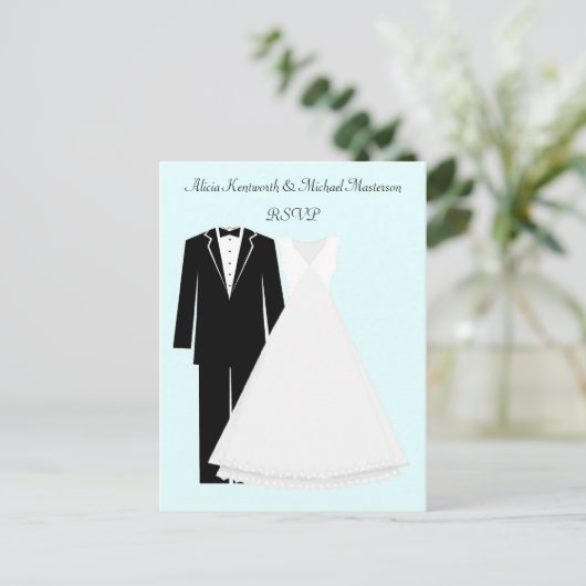 UAwg Postkarte für Braut und Boden (Stehend Vorderseite)