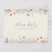 UAwg Postkarte für das Menü "Radiant Wildblume" (Vorderseite)