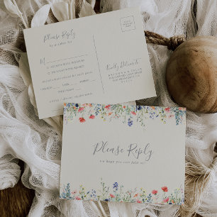 UAwg Postkarte für das Menü "Radiant Wildblume"