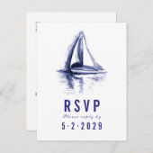 UAwg Postkarte für das Schiff "Navy Blue Response" (Vorne/Hinten)