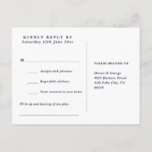 UAwg Postkarte für die Beantragung eines Navy Blue (Rückseite)