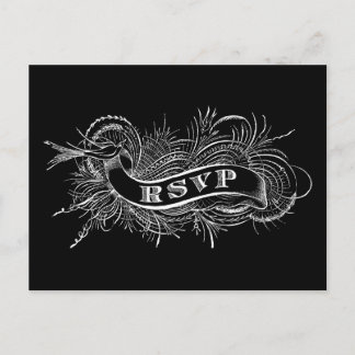 UAWG-Postkarte mit Viktorianischem Vogel Einladungspostkarte