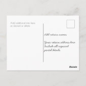 UAWG Postkarte mit Volleyball-Grafik (Rückseite)