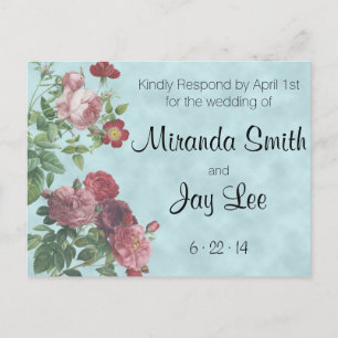 UAWG Postkarte Vintage Rose