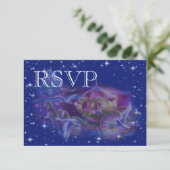 UAWG Princess Fantasy Wedding RSVP Karte (Stehend Vorderseite)