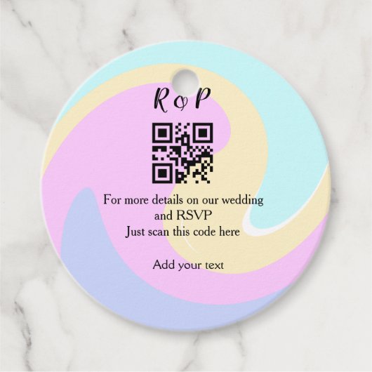 UAwg q oder Code hinzufügen Geschenkanhänger (Vorderseite)