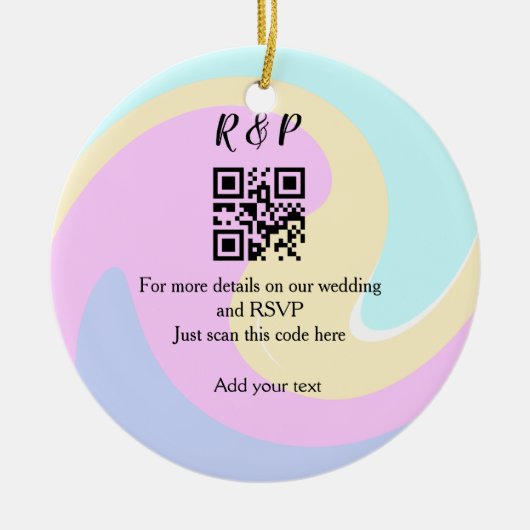 UAwg q oder Code hinzufügen Keramik Ornament (Vorne)