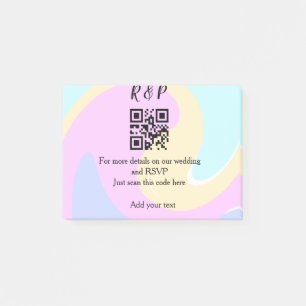 UAwg q oder Code hinzufügen Post-it Klebezettel