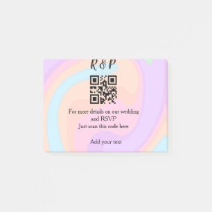 UAwg q oder Code hinzufügen Post-it Klebezettel