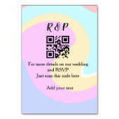 UAwg q oder Code hinzufügen Tischnummer (Vorderseite)