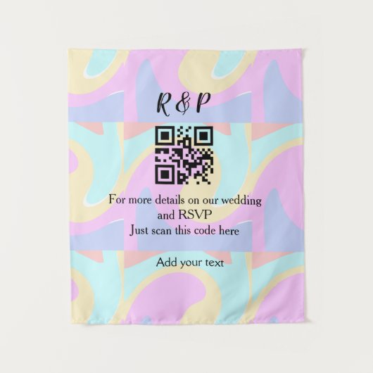 UAwg q oder Code hinzufügen Wandteppich (Vorderseite)