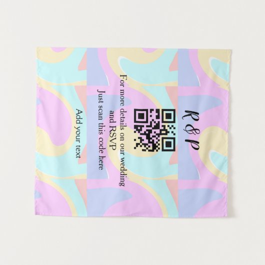 UAwg q oder Code hinzufügen Wandteppich (Vorderseite (Horizontal))