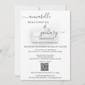 *~* UAWG QR Amerikanische Flagge Alter Stall AR19  Einladung (Rückseite)