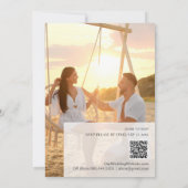 *~* UAWG QR AP13 Exotic FOTO Palms Wedding Einladung (Rückseite)