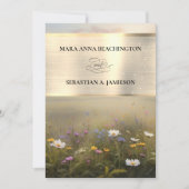 *~* UAWG QR AR31 Misty Blume Einladung Hochzeit (Vorderseite)