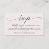 UAwg QR-Code der eleganten Hochzeitswebsite Begleitkarte (Vorderseite)