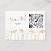 UAwg QR-Code der Gold-Wildblume-Sketch Begleitkarte (Vorderseite)