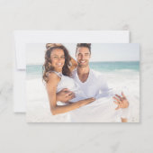 UAWG QR Code Einfache Gold-Script-Foto RSVP Karte (Rückseite)