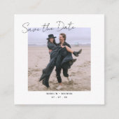 UAwg QR Code Foto Details Hochzeitkarte Begleitkarte (Vorderseite)