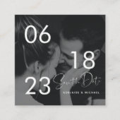 UAwg QR Code Foto Details Hochzeitkarte Begleitkarte (Vorderseite)