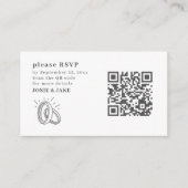UAwg QR-Code für Fun Wedding Rings Begleitkarte (Vorderseite)