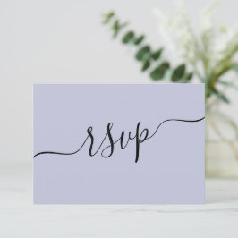 UAwg QR Code Lila Wedding RSVP Karte