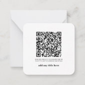 UAWG QR-Code Moderne Moderne Neuerungen Mitteilungskarte (Vorderseite)