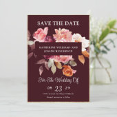 UAwg & QR Code Wedding Save The Date (Stehend Vorderseite)