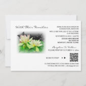 *~* UAWG QR LOTUS Lilie WIR TUN FLoral AR15 WEDDIN Einladung (Rückseite)
