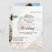 *~* UAWG QR rette $$$ Foto Hochzeitseinladung Einladung (Vorne/Hinten)