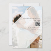 *~* UAWG QR rette $ ZWEI Foto Hochzeit Einladung (Rückseite)