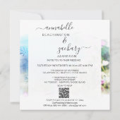 *~* UAWG - QR Wasserfarbe AR15 Bird FLORAL Wedding Einladung (Rückseite)