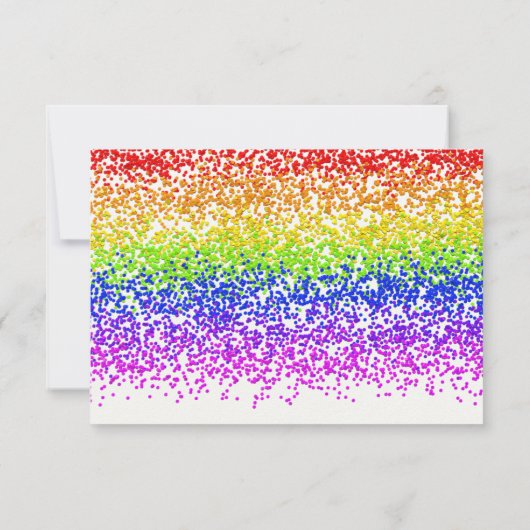 UAWG Rainbow Wedding Spaß und Moderne Einladung (Rückseite)