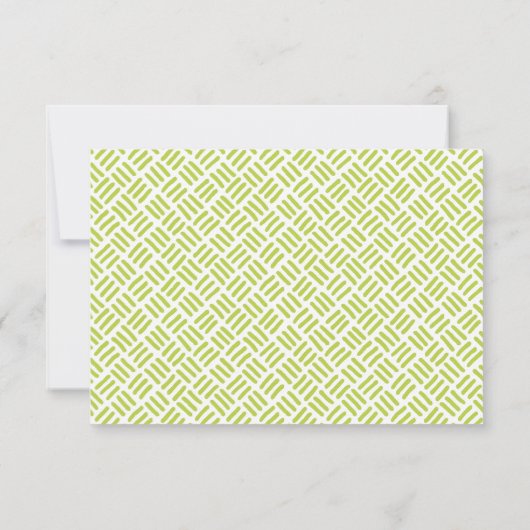 UAWG REPLANE REAKTION Modernes, fett Limones Schwa RSVP Karte (Rückseite)