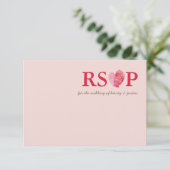 UAWG REPLATTE niedlicher Fingerabdruck Herzpaar pi RSVP Karte (Stehend Vorderseite)