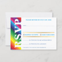 UAWG REPLY CARD cooler, bunter Regenbogenstreifen