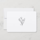 UAWG Reply Card Minimalistische Schwarz-weiße Hoch (Rückseite)