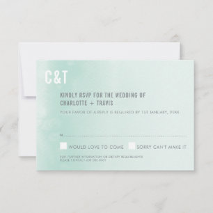 UAWG REPLY CARD :: Ober Aquarellmalz RSVP Karte