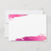 UAWG REPONSE-KARTE Goldgoldfarben, rosa schwarz RSVP Karte (Rückseite)