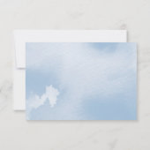 UAWG REPONSE-KARTE Smart Blue Water Color RSVP Karte (Rückseite)