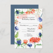 UAWG Reservierte Sitzplätze mit Menü Fall Orange M RSVP Karte (Vorne/Hinten)