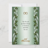 UAWG Response Card 50. Jubiläum Verlängerung Ir Einladung (Rückseite)